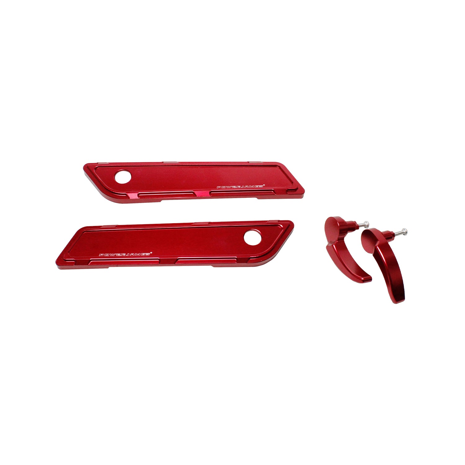 Red Aluminum Saddlebag Hinge Cover for Harley Davidson 14-23 Touring