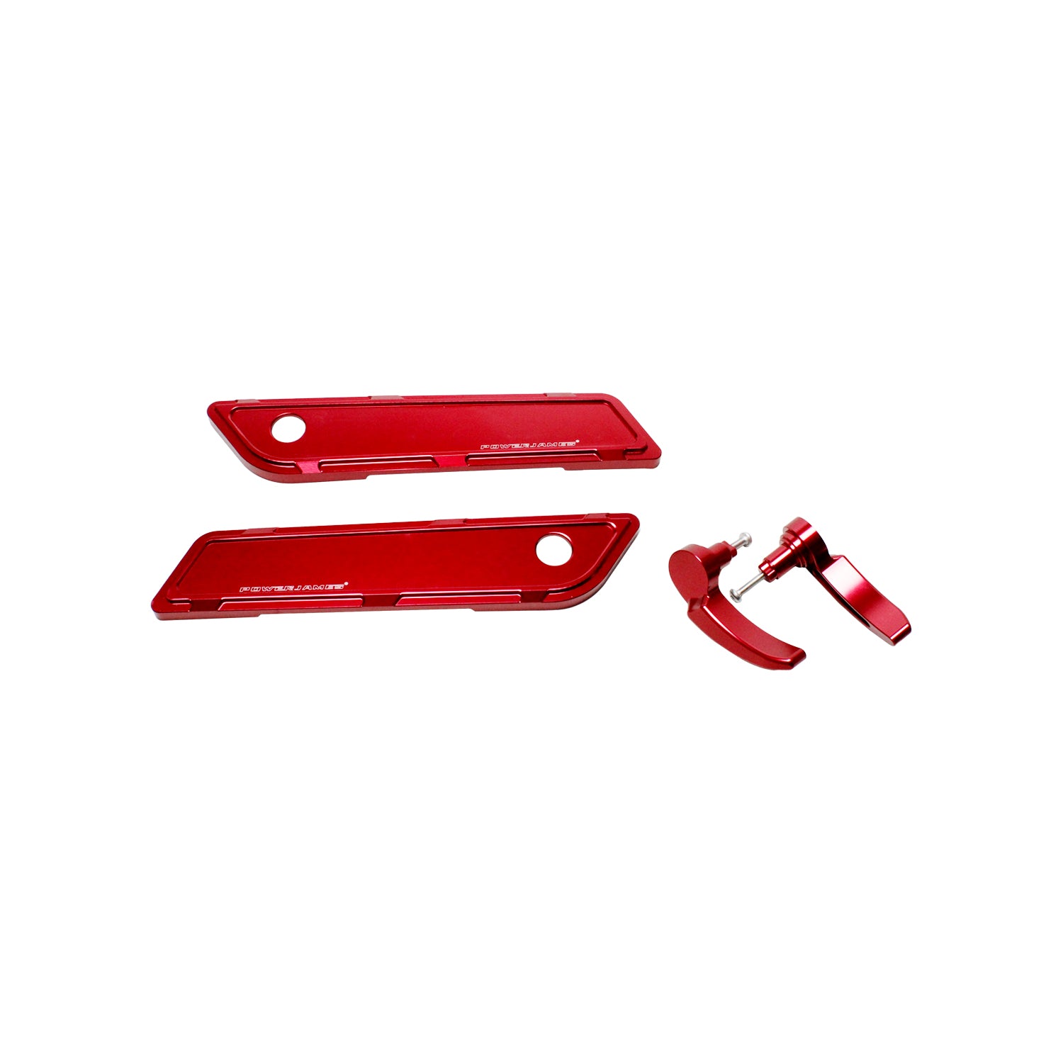 Red Aluminum Saddlebag Hinge Cover for Harley Davidson 14-23 Touring