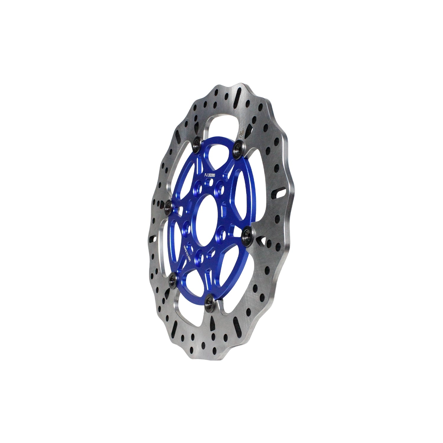 11.8" Floating Blue Rear Brake Rotor for Harley Davidson 2008-2023 Touring Models - 0