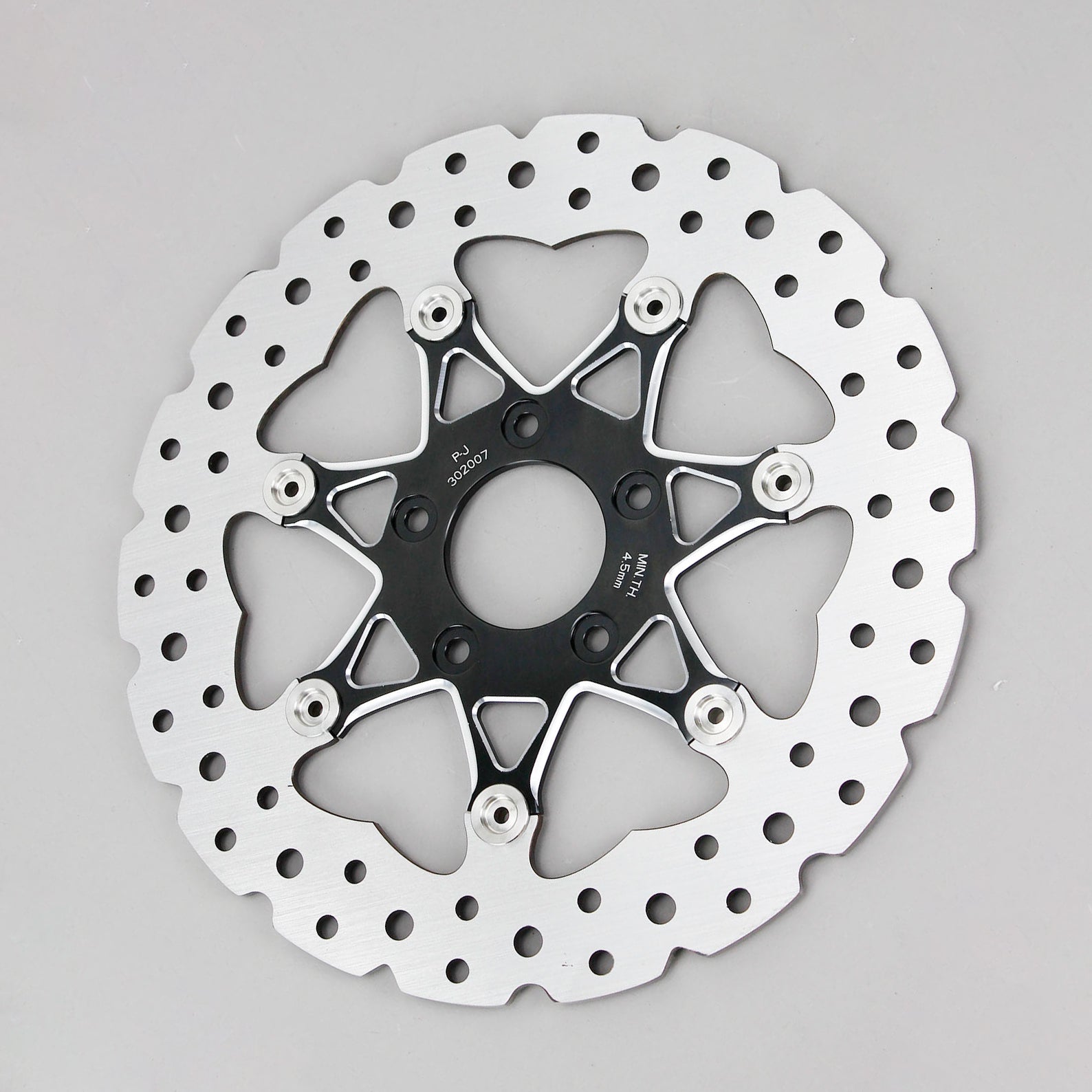 11.8" Black Front Brake Rotor- 7 Spoke