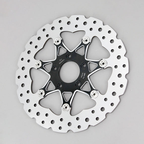 11.8" Black Front Brake Rotor- 7 Spokes