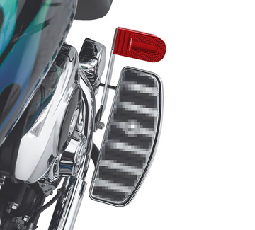 Red Large Brake  Footrest for FL Softail & Touring - 0