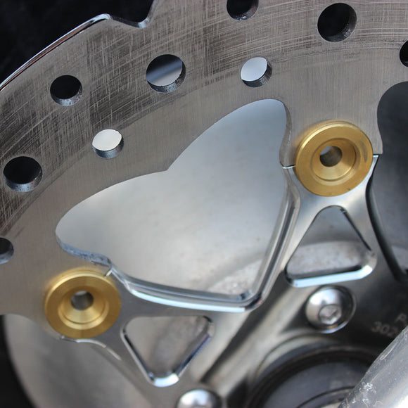 11.8"Chrome Front Brake Rotor- 7 Spokes