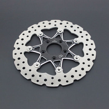 11.8" Black Front Brake Rotor- 7 Spokes