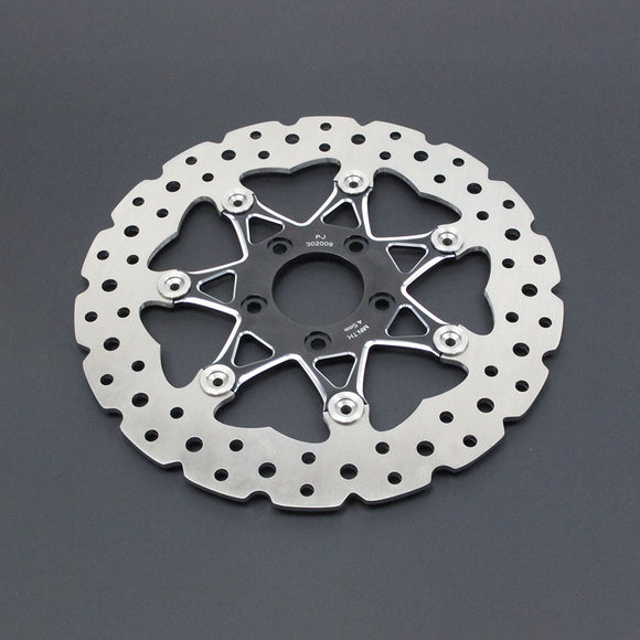 11.8" Black Front Brake Rotor- 7 Spokes