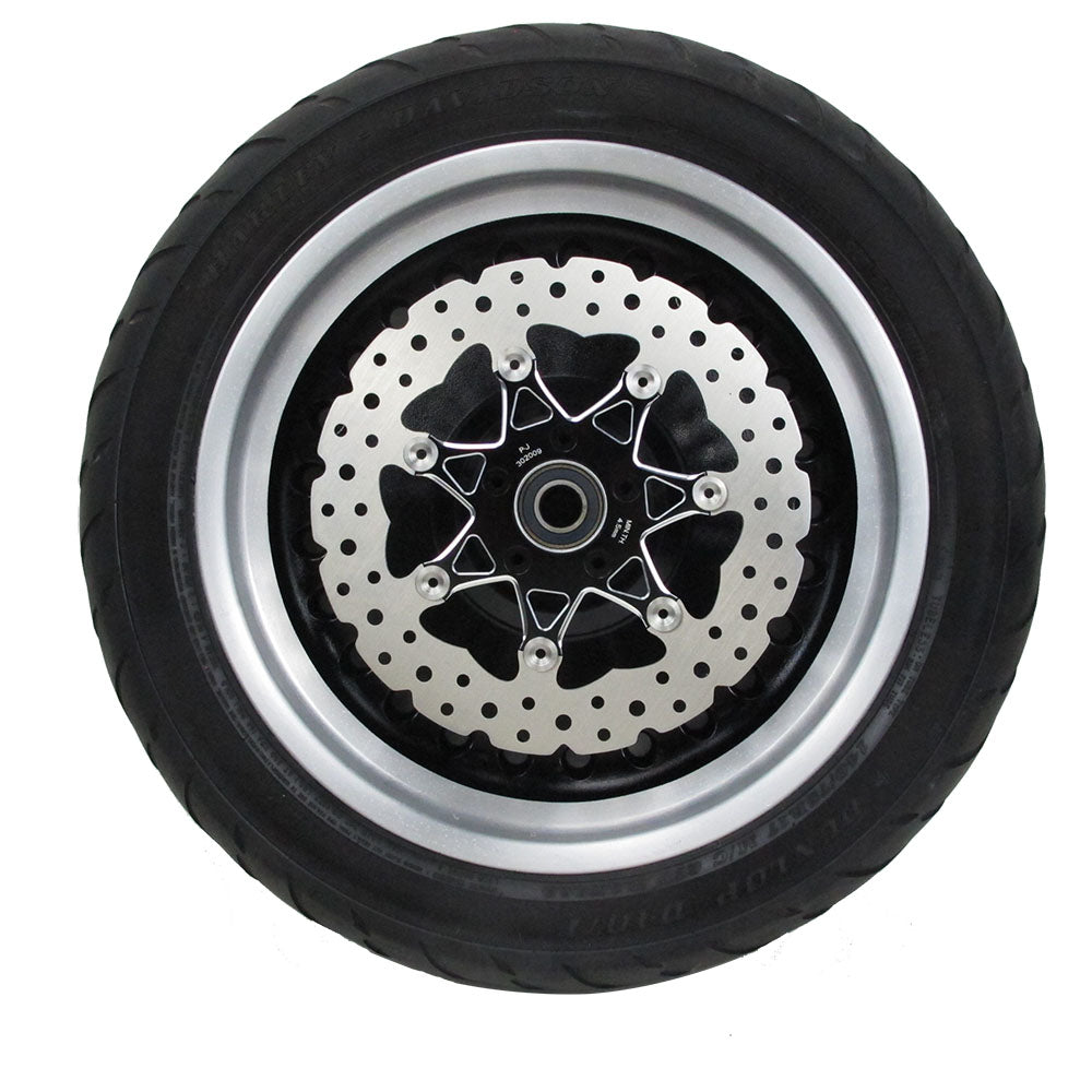 11.5" BLACK FRONT BRAKE ROTOR- 7 SPOKE