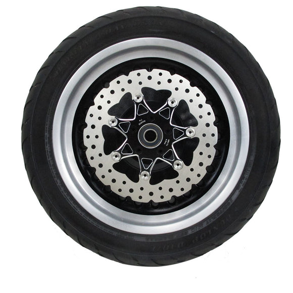 11.8" Black Front Brake Rotor- 7 Spokes