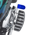 Blue Large Brake Footpeg for FL Softail & Touring-2