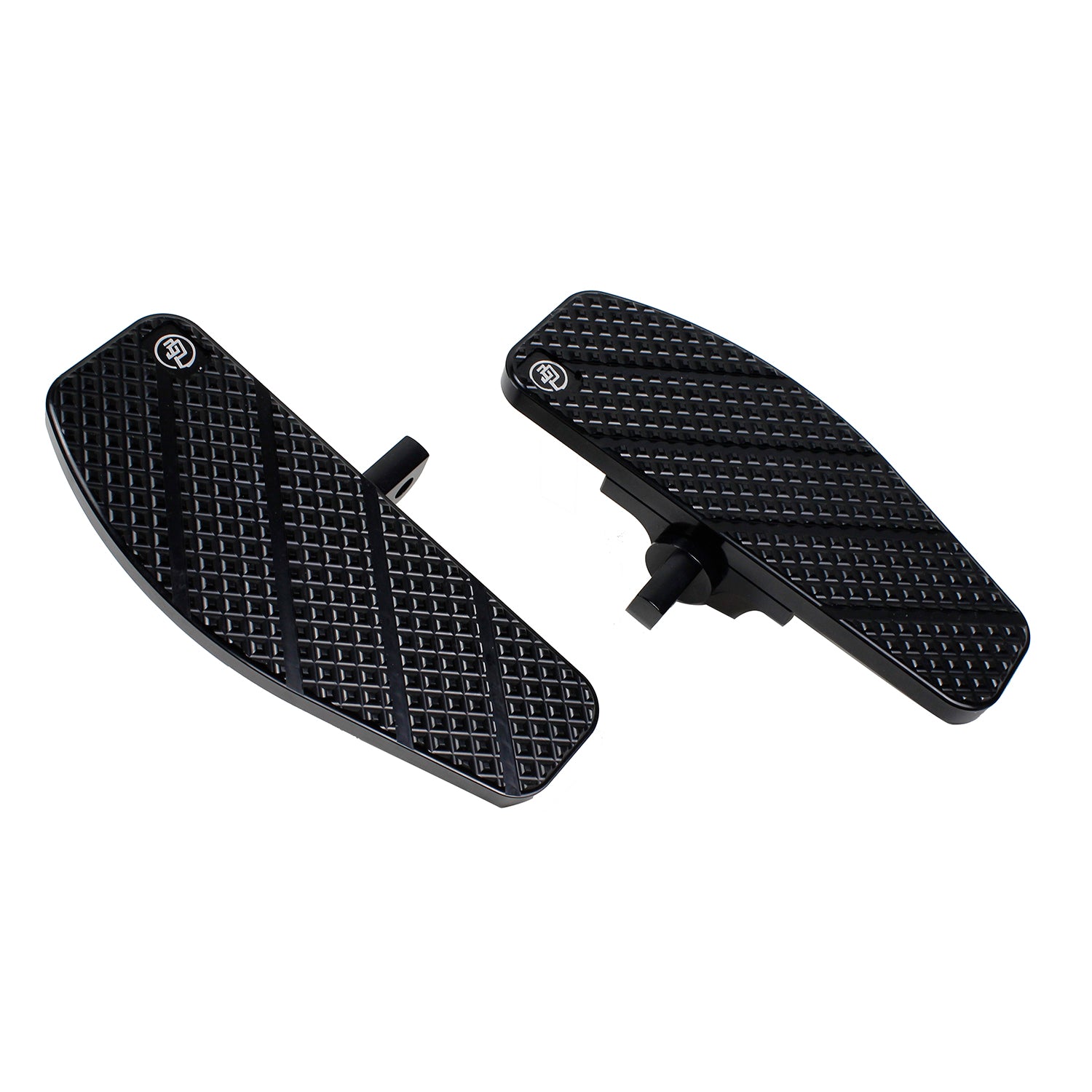 Black Driver Footboard for Harley Davidson 17-Before Dyna/Softail FX Models - 0