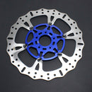14" Blue Front Brake Rotor for Touring- 6 Spoke-1