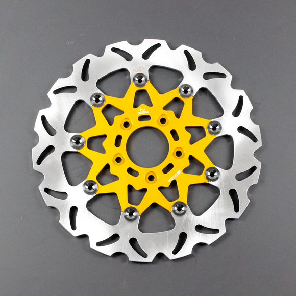 11.5" Gold Front Brake Rotor-9 Spokes