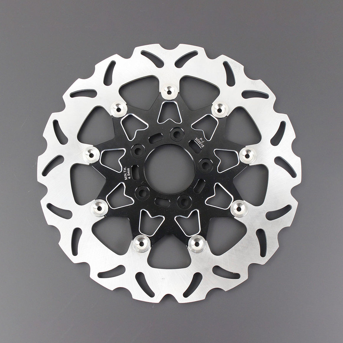 11.5“ Black Front Brake Rotor- 9 Spokes