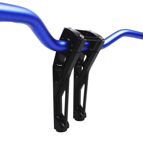 8.5" Tall Inside Pullback Handlebar Risers Kit for Harley Davidson 