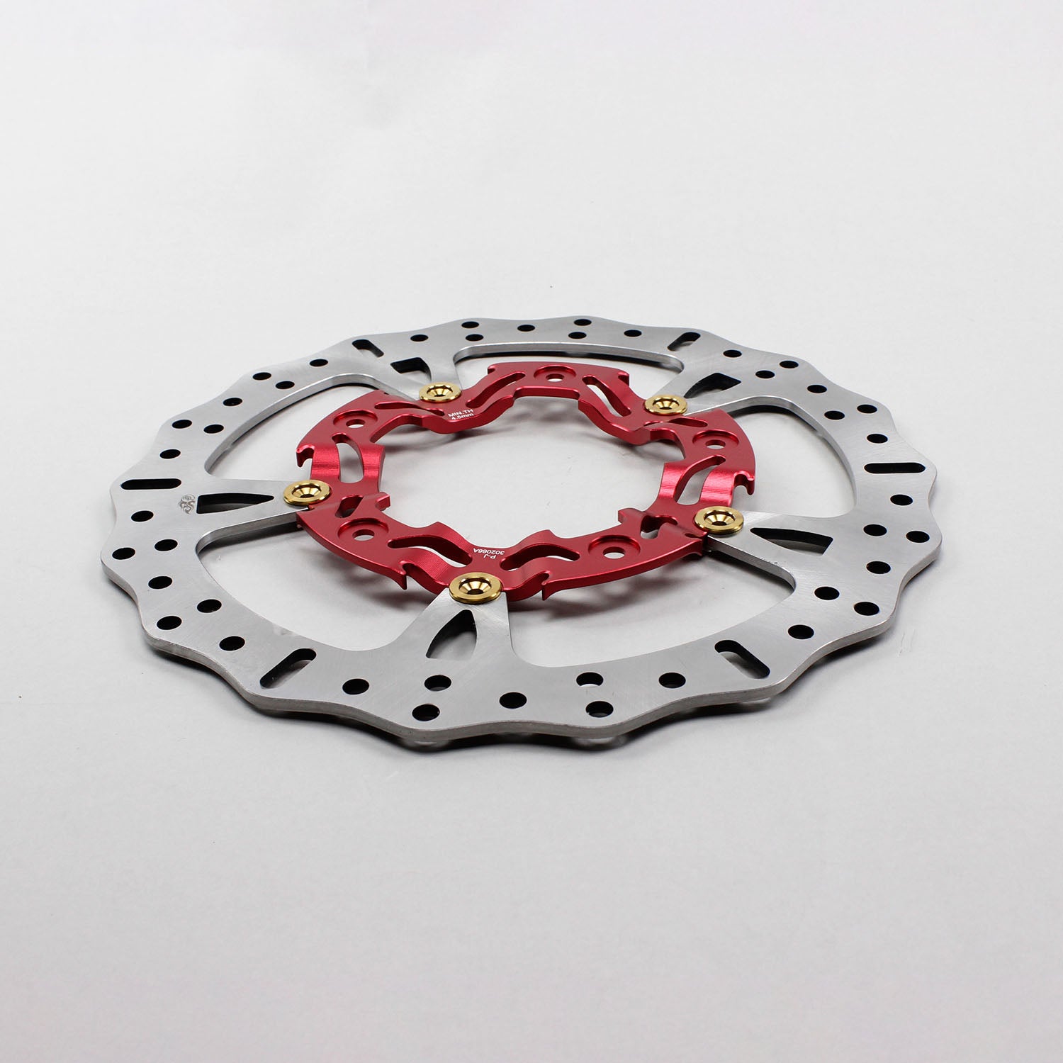 Red 14.0" Front Floating Brake Rotor for Enforcer