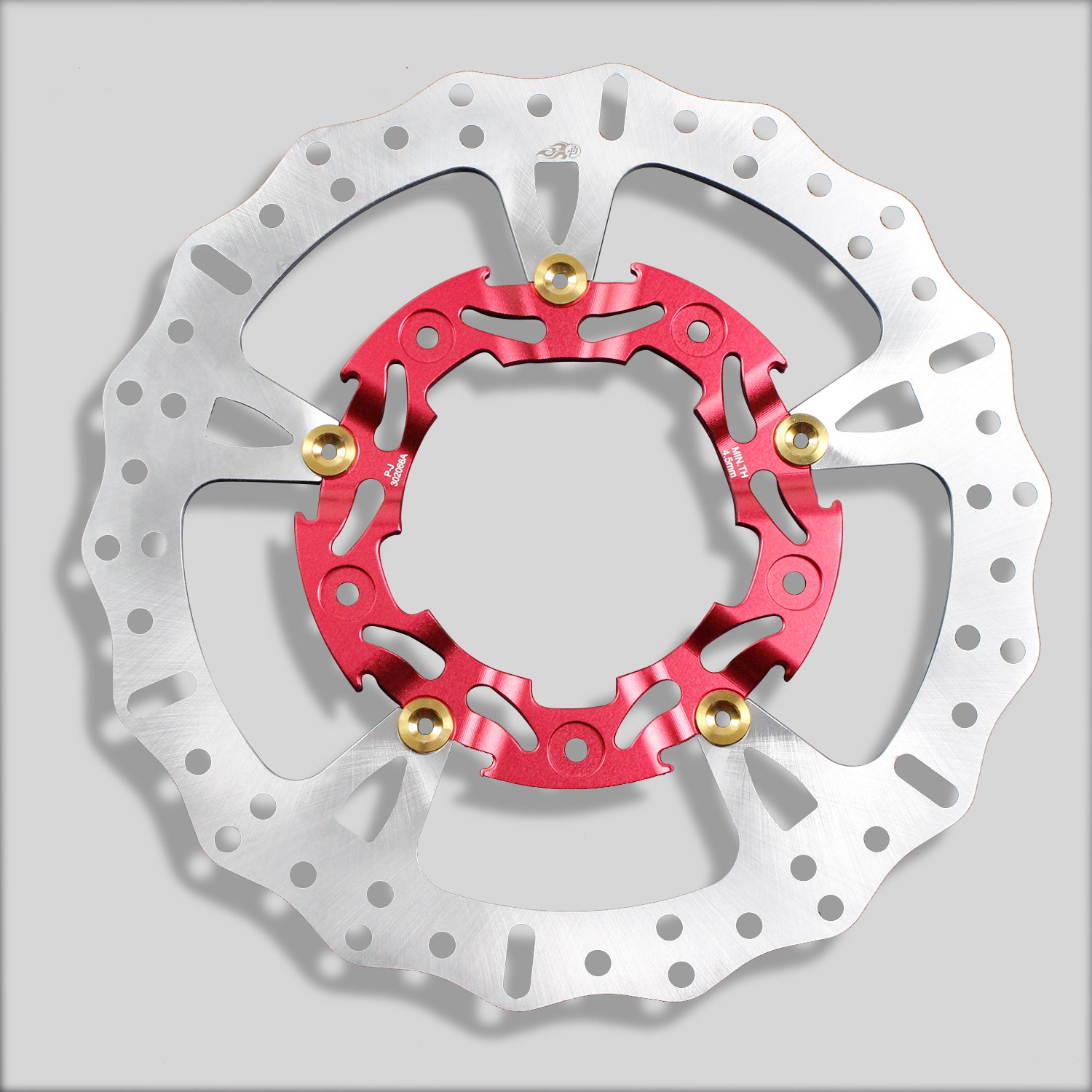 2PC 14" Big Real Floating Red Front Brake Rotors for Harley Davidson 09-23 Touring Models