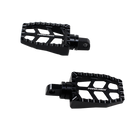 Black Passenger Footpegs for Harley Davidson 1984-2017 Dyna Softail FX Models-4