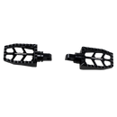 Black Passenger Footpegs for Harley Davidson 1984-2017 Dyna Softail FX Models-5