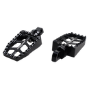 Black Passenger Footpegs for Harley Davidson 1984-2017 Dyna Softail FX Models-7