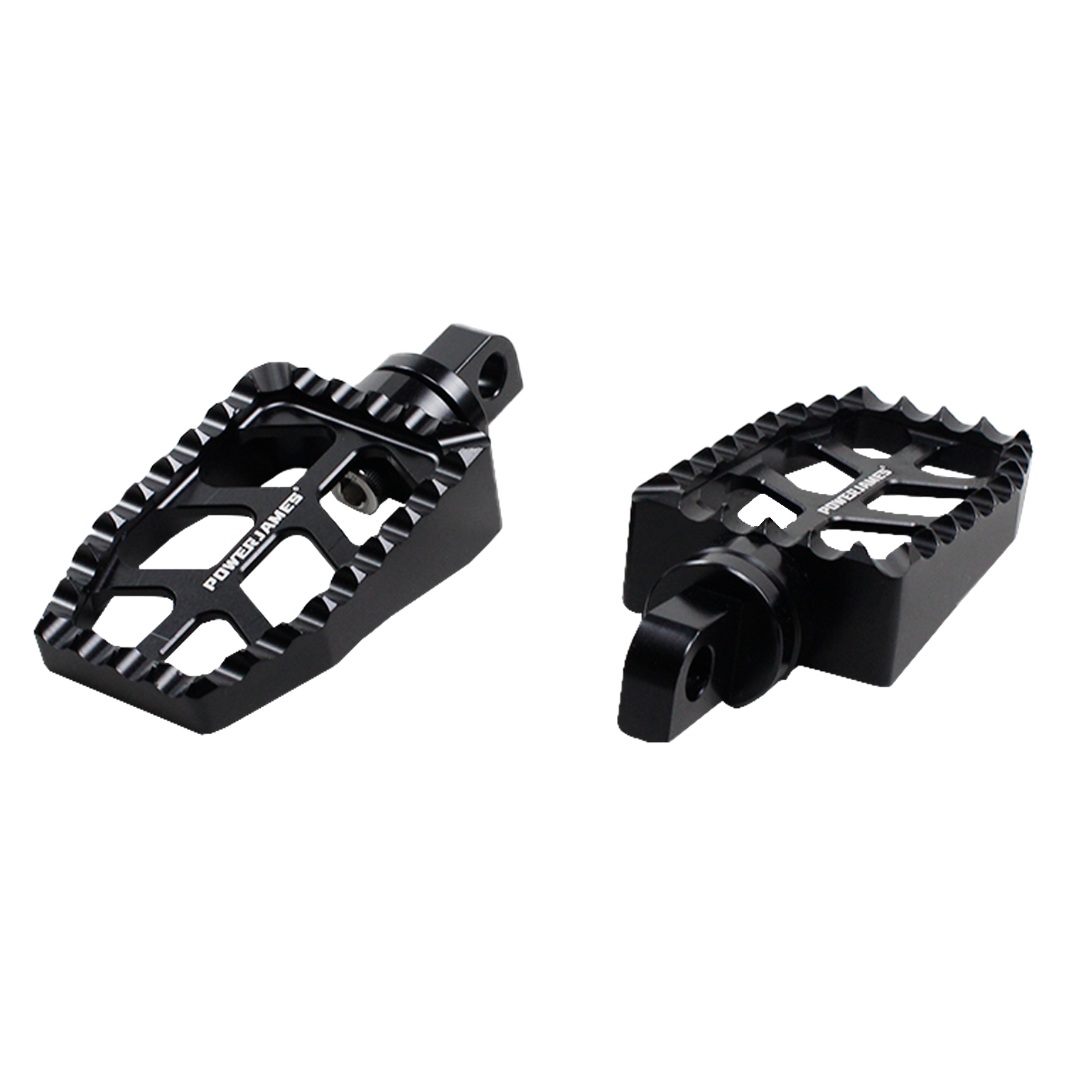 Black Passenger Footpegs for Harley Davidson 1984-2017 Dyna Softail FX Models