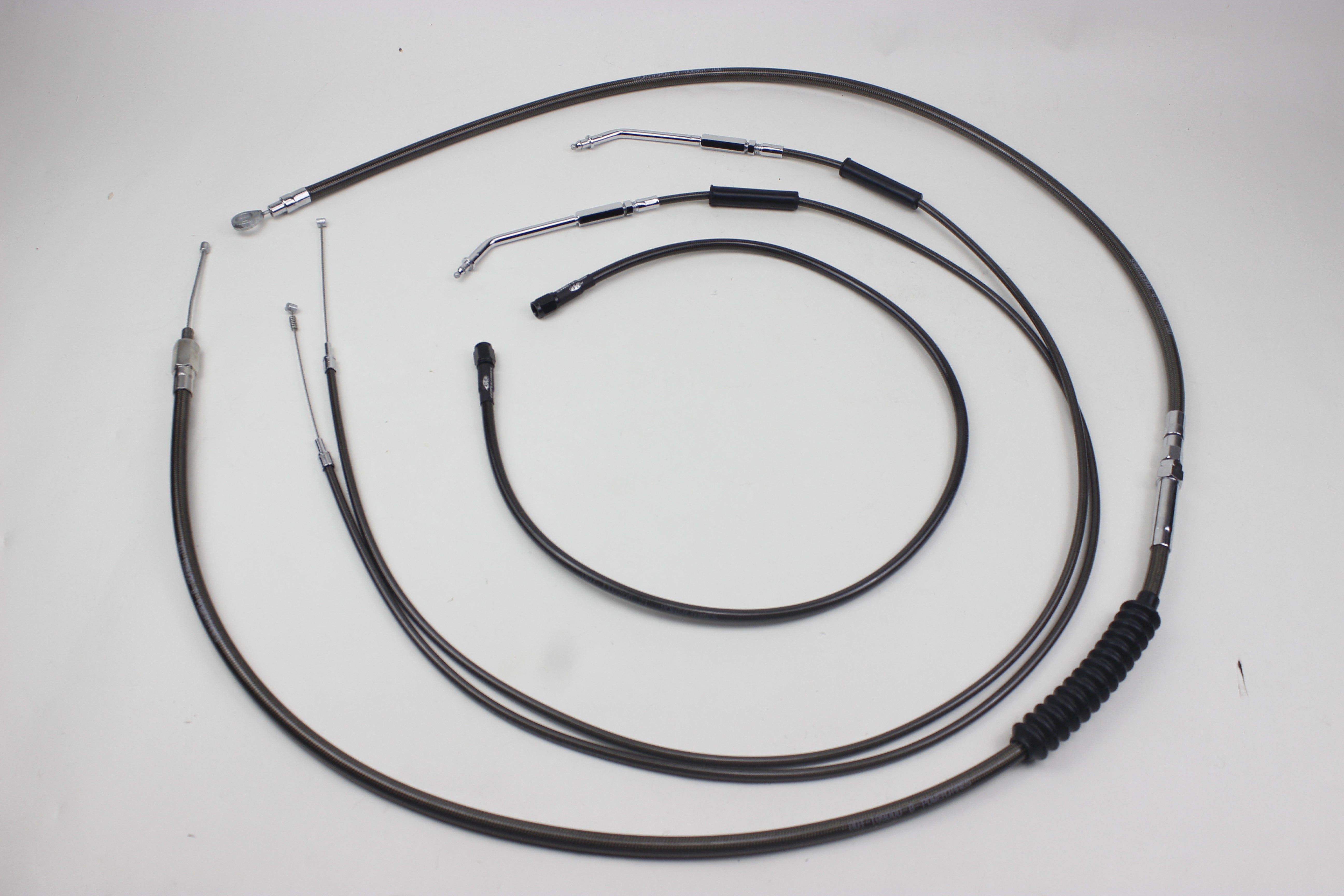 White Silver 18-up Softail 12 mm Upper Brake Line-70cm