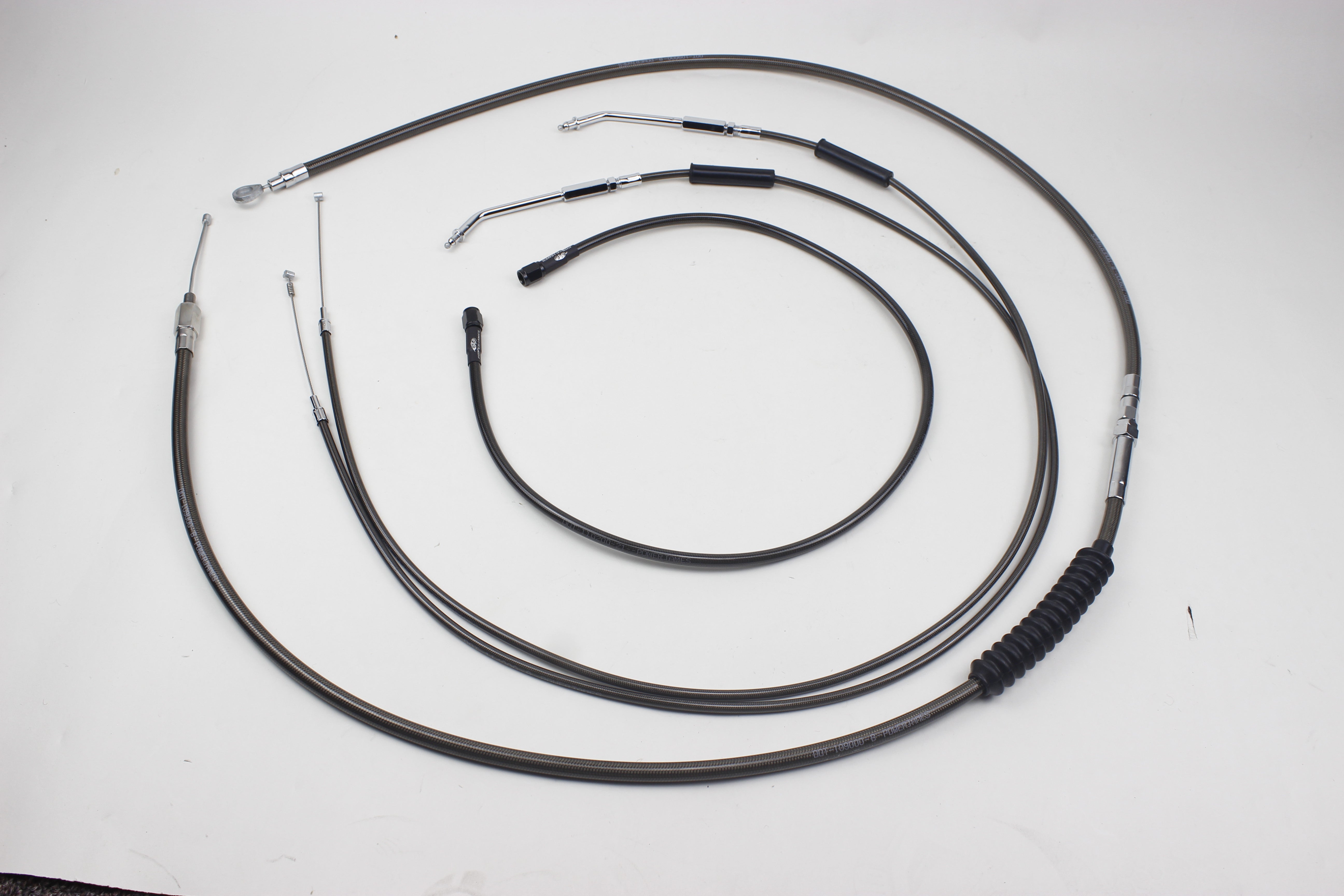 Smoky Black 18-up Softail 12 mm Upper Brake Line-100cm