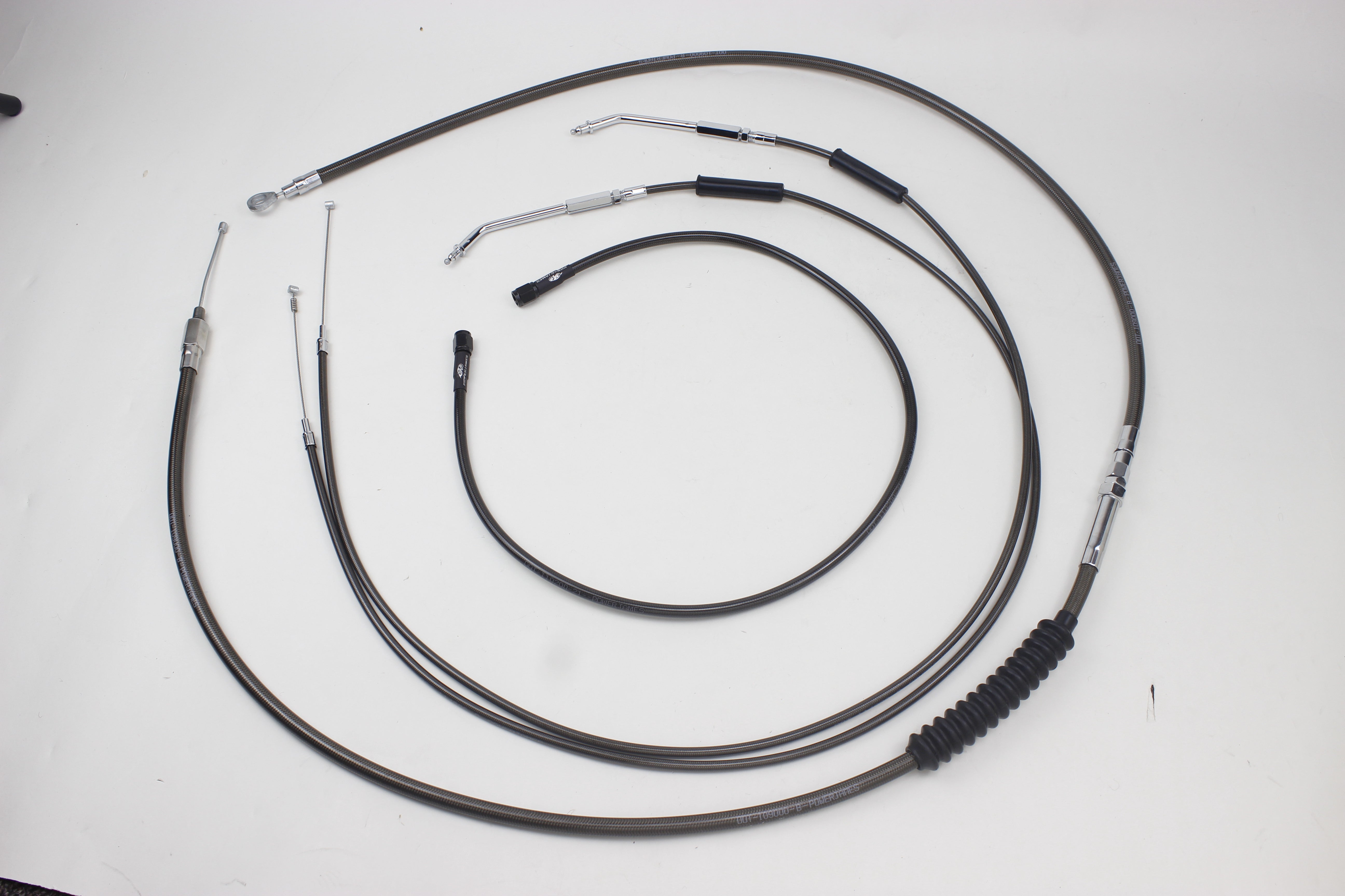 Smoky Black 18-up Softail 12 mm Upper Brake Line-70cm