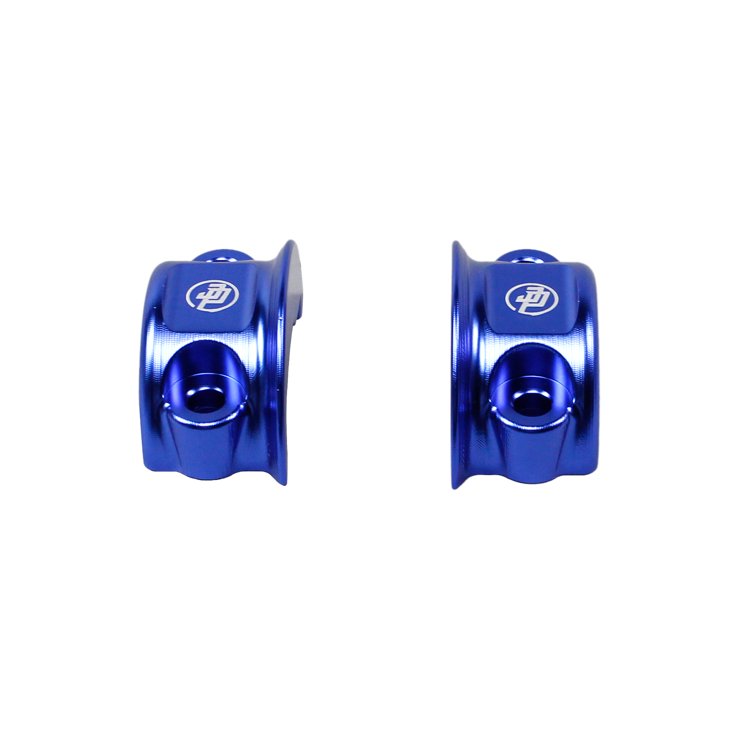 Blue Left& Right Handlebar Clamp Lever Bracket for Harley Davidson 08-23 Touring - 0