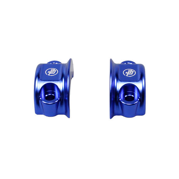 Blue Left& Right Handlebar Clamp Lever Bracket for Harley Davidson 08-23 Touring