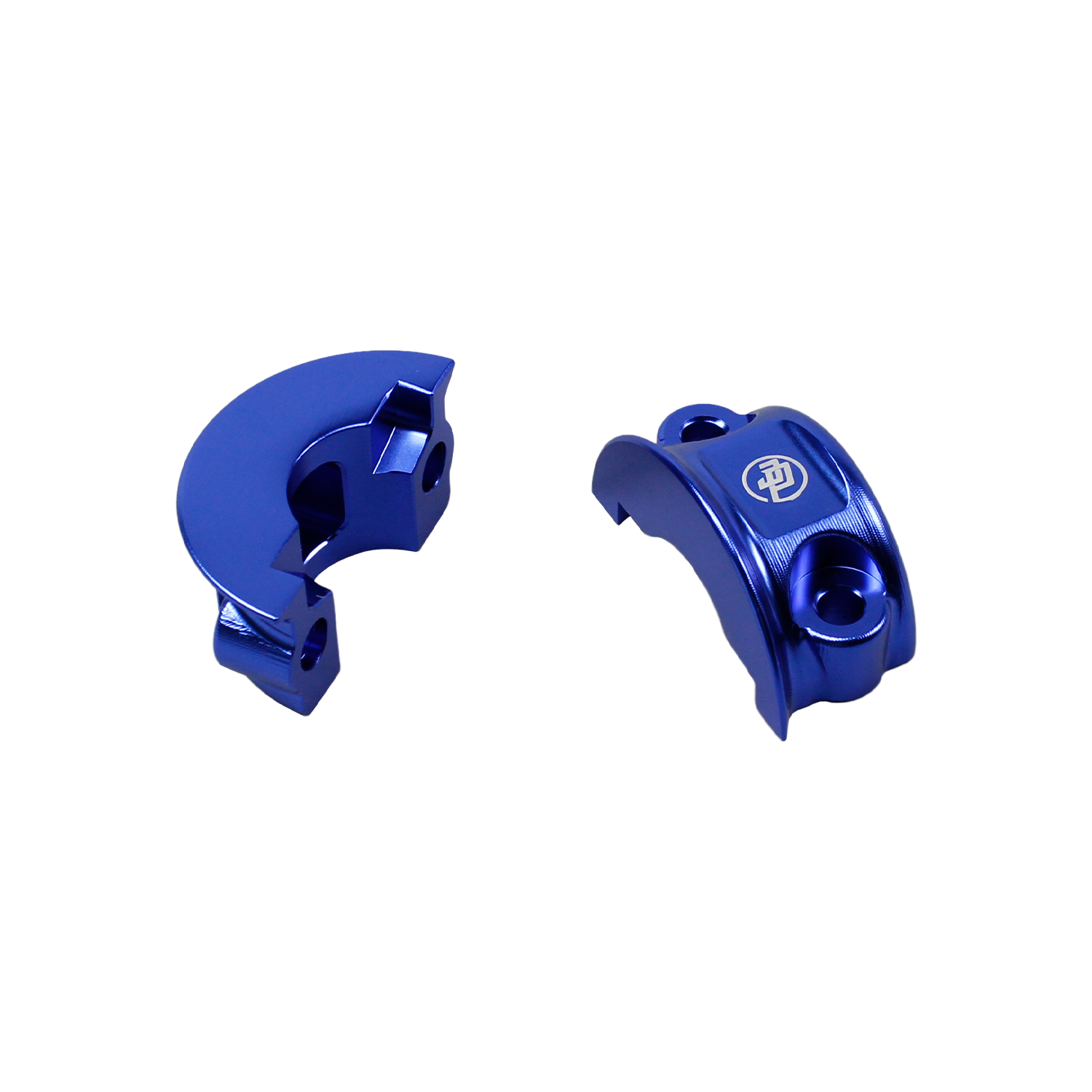 Blue Left& Right Handlebar Clamp Lever Bracket for Harley Davidson 08-23 Touring