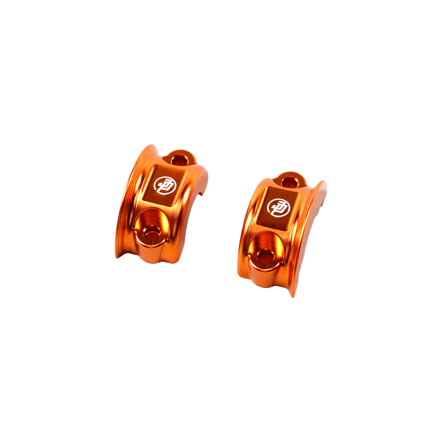 Orange Left& Right Handlebar Clamp Lever Bracket for Harley Davidson 08-23 Touring