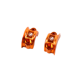 Orange Left& Right Handlebar Clamp Lever Bracket for Harley Davidson 08-23 Touring