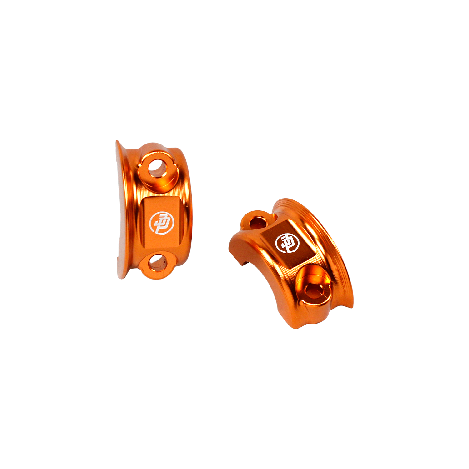 Orange Left& Right Handlebar Clamp Lever Bracket for Harley Davidson 08-23 Touring