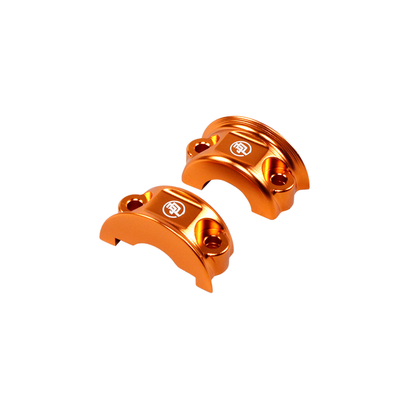 Orange Left& Right Handlebar Clamp Lever Bracket for Harley Davidson 08-23 Touring