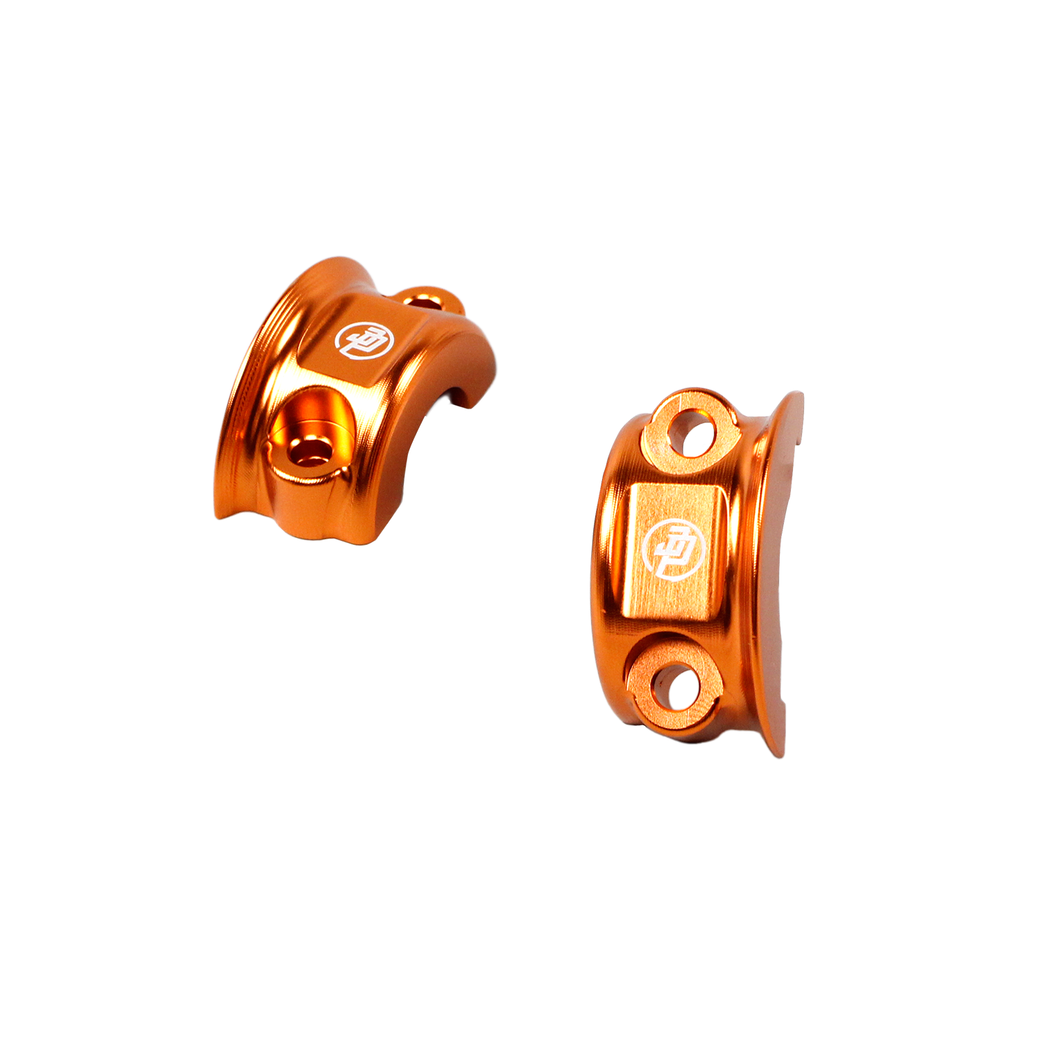 Orange Left& Right Handlebar Clamp Lever Bracket for Harley Davidson 08-23 Touring