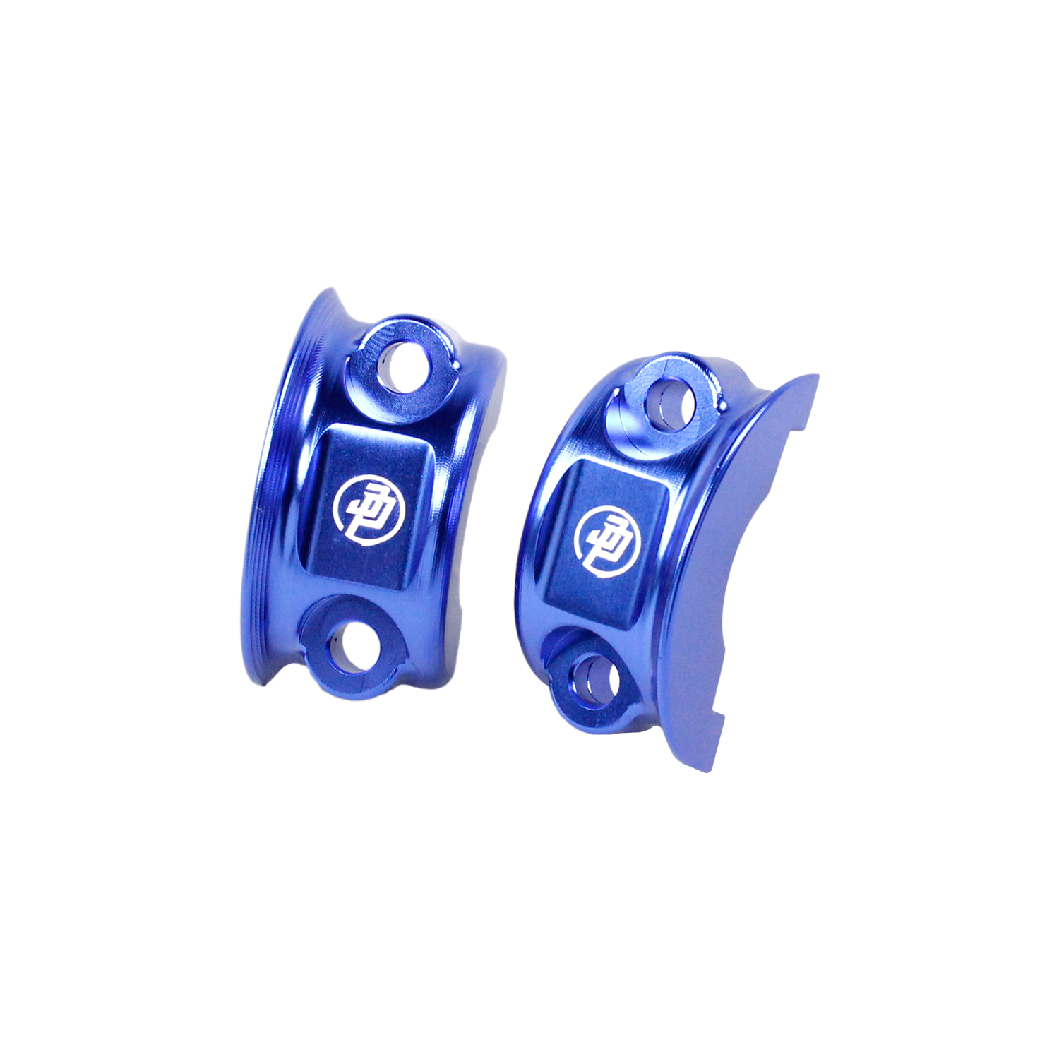 Blue Left& Right Handlebar Clamp Lever Bracket for Harley Davidson 08-23 Touring