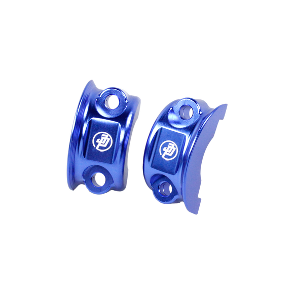 Blue Left& Right Handlebar Clamp Lever Bracket for Harley Davidson 08-23 Touring