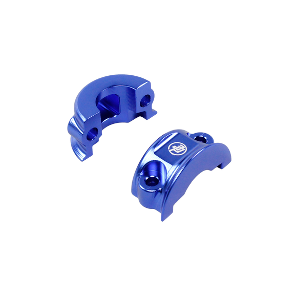 Blue Left& Right Handlebar Clamp Lever Bracket for Harley Davidson 08-23 Touring
