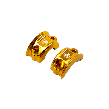 Red Left&  Right Handlebar Clamp Lever Bracket for Harley Davidson 08-23 Tourings - 0