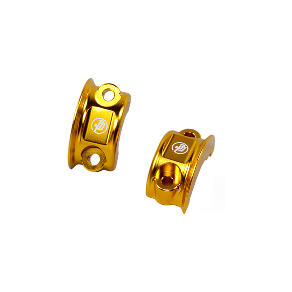 Red Left&  Right Handlebar Clamp Lever Bracket for Harley Davidson 08-23 Tourings