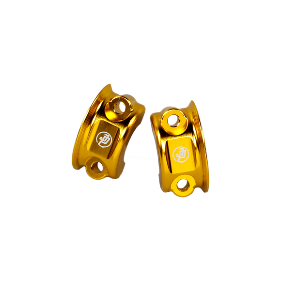 Red Left&  Right Handlebar Clamp Lever Bracket for Harley Davidson 08-23 Tourings