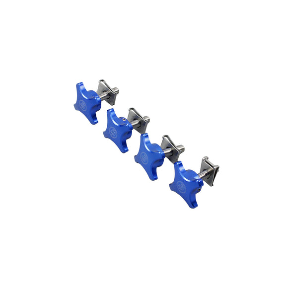 Blue Saddlebag Mounting Bolts for Harley Davidson Touring