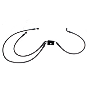 Smoky Black Brake Lines Kit for Harley Davidson 2018- later Softail with ABS - 0