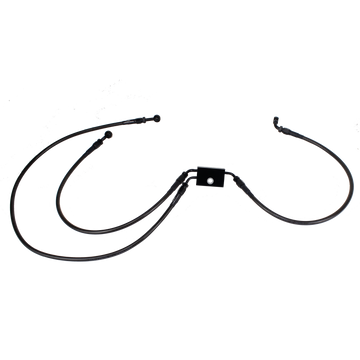 Smoky Black Brake Lines Kit for Harley Davidson 2018- later Softail with ABS