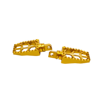 Gold Passenger Footpegs for Harley Davidson 1984-2017 Dyna Softail FX Models