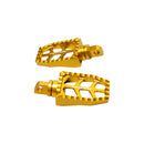 Gold Passenger Footpegs for Harley Davidson 1984-2017 Dyna Softail FX Models-3