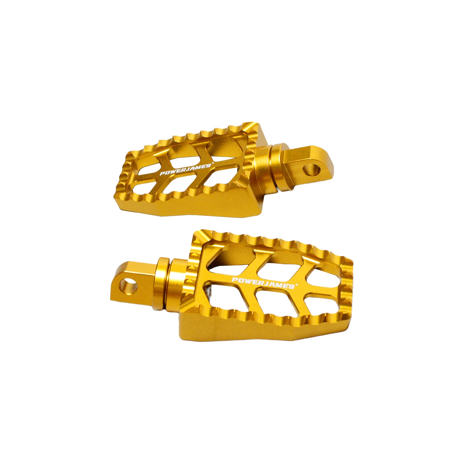 Gold Passenger Footpegs for Harley Davidson 1984-2017 Dyna Softail FX Models