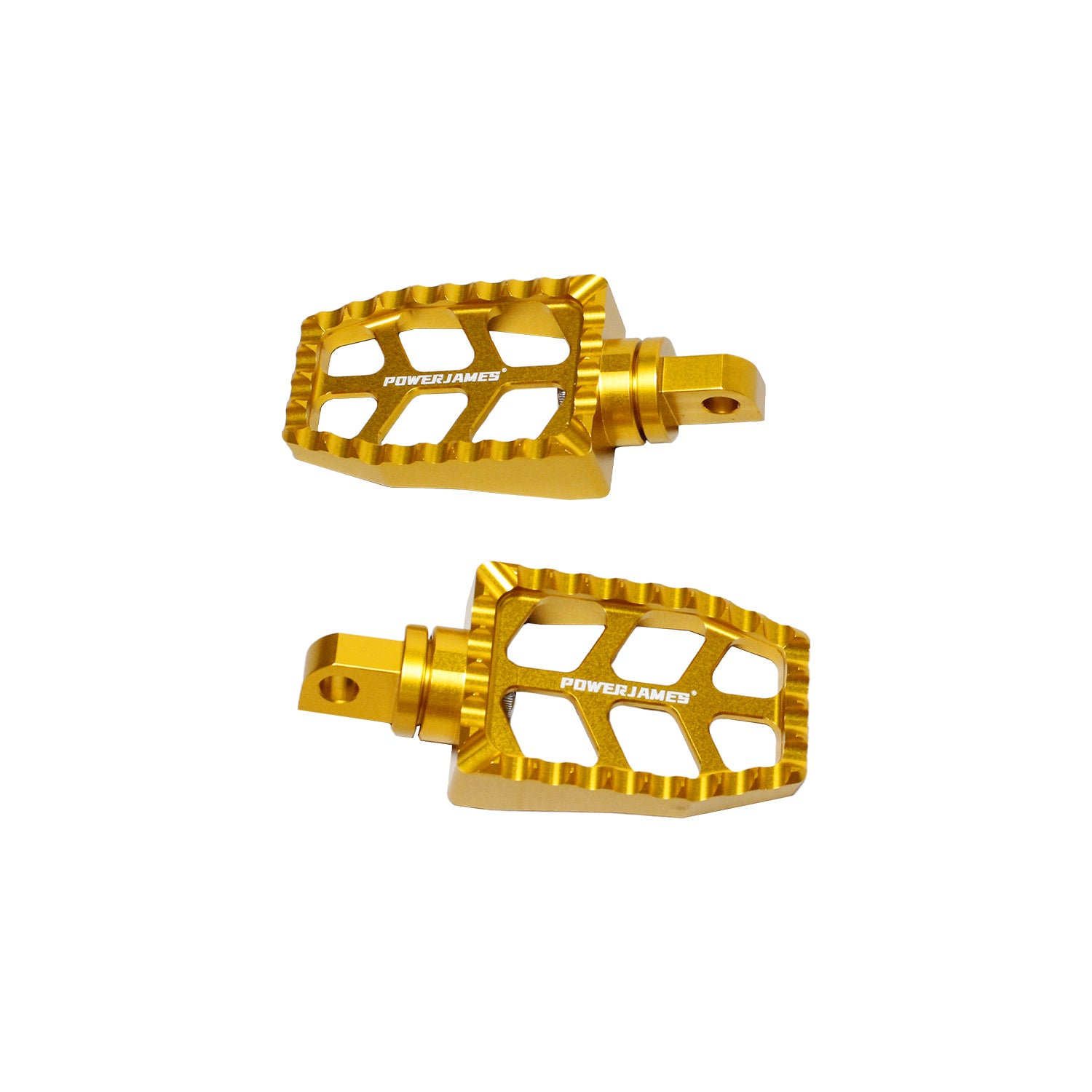 Gold Passenger Footpegs for Harley Davidson 1984-2017 Dyna Softail FX Models