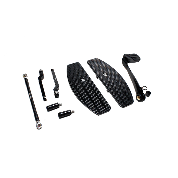 Black Floorboard Foot Controls Kit for 18-UP FX Softail