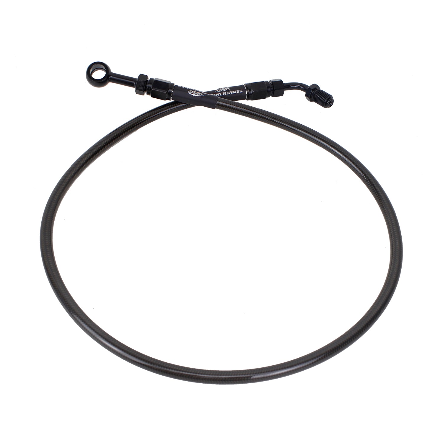 33.5" Smokey Black Upper Brake Line for Harley Softail 18-Later Models