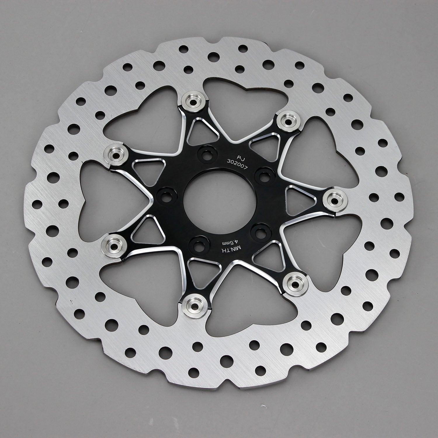 11.5" BLACK FRONT BRAKE ROTOR- 7 SPOKE - 0